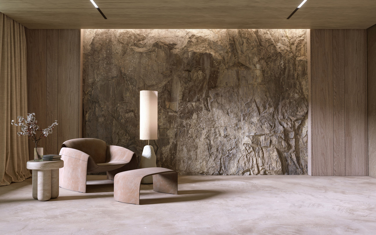 Natural Mountain Rock Wall