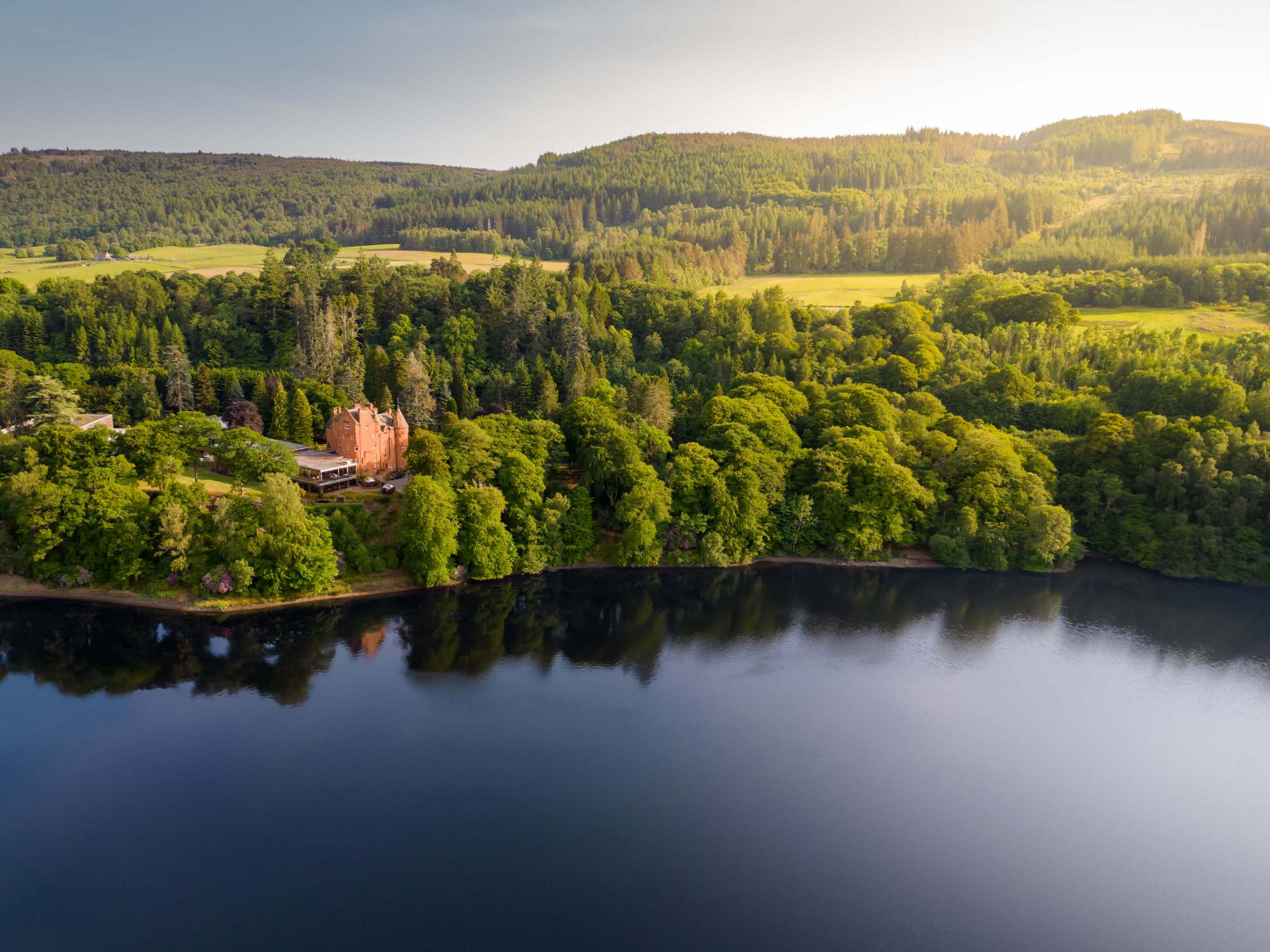 Fonab Castle Hotel Aerial View