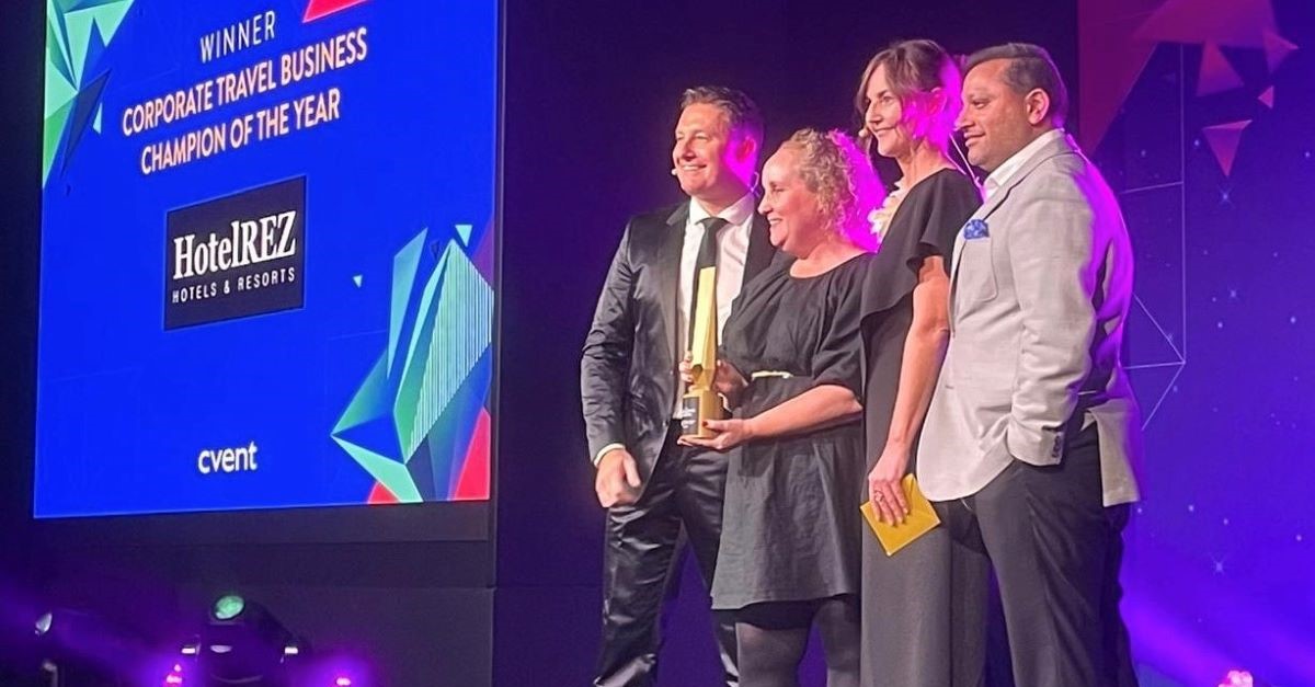 HotelREZ wins Corporate Travel Business Champion of the Year at 2024 Cvent Awards