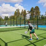 Padel court at Down Hall hotel